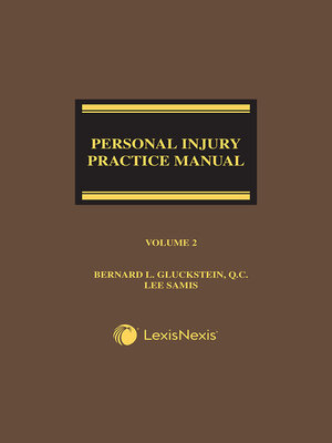cover image of Personal Injury Practice Manual